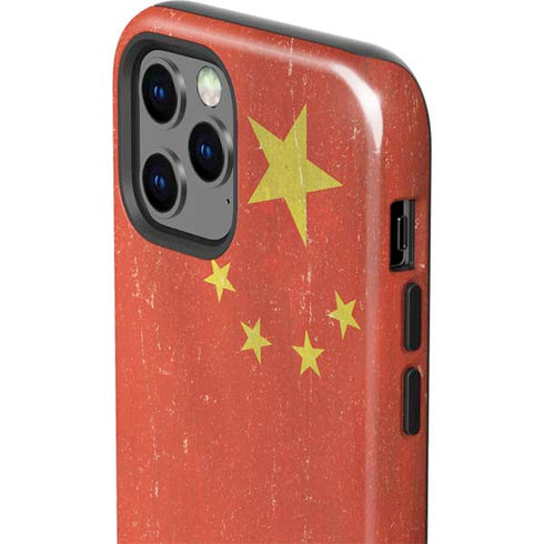 Chinese Flag Distressed iPhone 12 Pro Max Impact Case